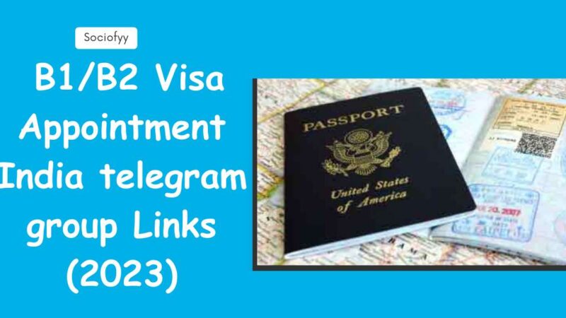 B1/B2 Visa Appointment India telegram group