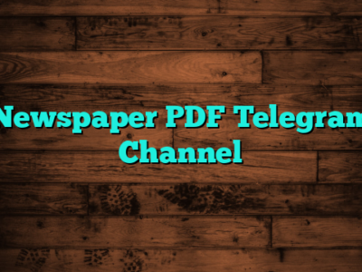 Newspaper PDF Telegram Channel